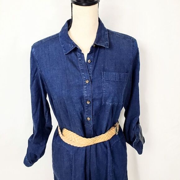 J.Jill Chambray Shirt Dress - Picture 5 of 9